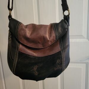 Elegant Black and Brown Women's Bag by The SAK